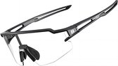 Rockbros Fietsbril - UV400 Zonnebril - Fotochromic Bril - Clear Winddicht Sport Bril Voor Outdoor Fietsen Vissen Golf - Mannen - Zwart