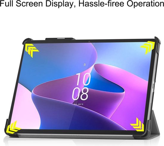Étui Lenovo Tab P11 Pro Gen 2 - Étui livre à trois volets avec réveil/ Sleep - Grijs