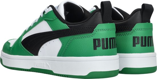 PUMA Puma Rebound V6 Lo Jr FALSE Sneakers - PUMA White-PUMA Black-Archive Green - Maat 39 - PUMA
