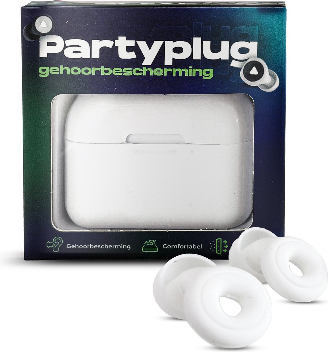 Goedkoopste 3BMT® Partyplug - Earplugs - Festival Oordopjes - Gehoorbescherming voor Volwassenen - Oordoppen voor Muziek Festivals en Concerten - Wit