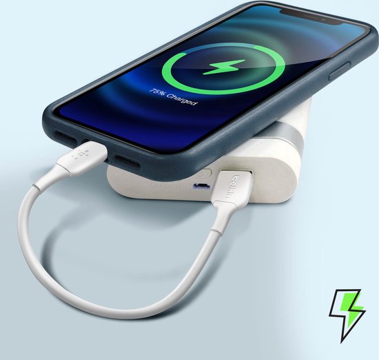 Belkin MIXIT On-the-Go Apple iPhone Lightning naar USB Kabel - 15 cm - Wit - Belkin