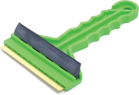Autoramen IJskrabber met trekker groen 16 cm met anti-condens doek en ruitenontdooier spray 660 ml - Winter vorst accessoires - Prosperplast