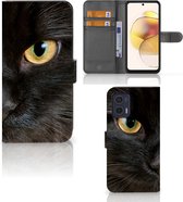 Telefoonhoesje Motorola Moto G73 Beschermhoesje Zwarte Kat