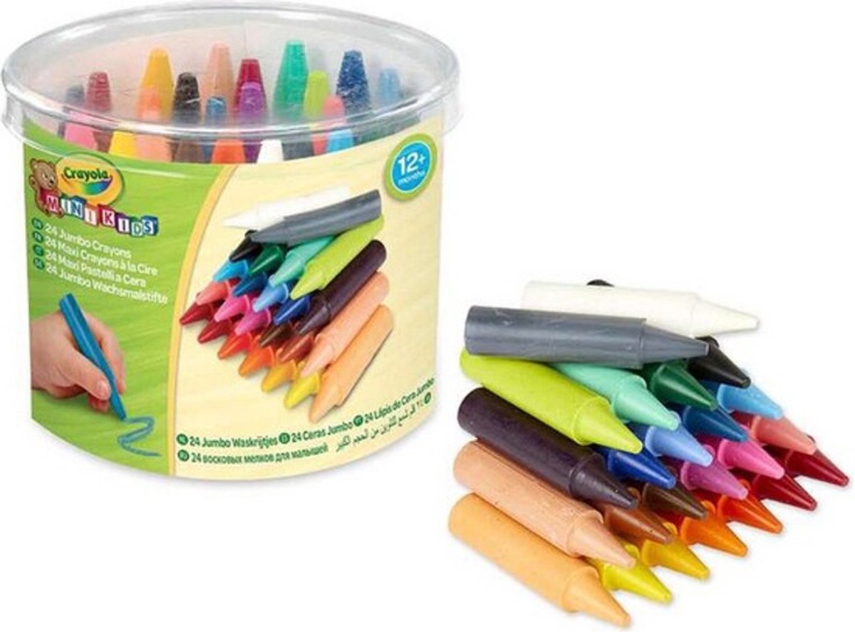 Crayola - Mini Kids - Krijt - 24 Dikke Waskrijtjes Voor Kinderen — afbeelding 2