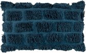 vtwonen Sierkussen Tufté Blauw Foncé (40x50 cm)
