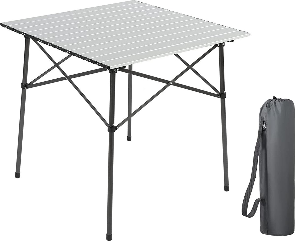 Kleine opvouwbare campingtafel Ruka - Aluminium - 56 x 41 x 40 cm - Draagtas