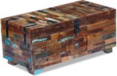 Table basse box bois massif recyclé 80x40x35 cm