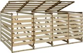 vidaXL-Containerberging-vierdubbel-240-L-geïmpregneerd-grenenhout