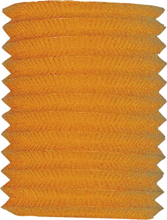 Lampion Oranje (16 cm) - Lampion sint maarten - lampionnen - Sint maarten optocht - lampionnen papier - Folat Party Products