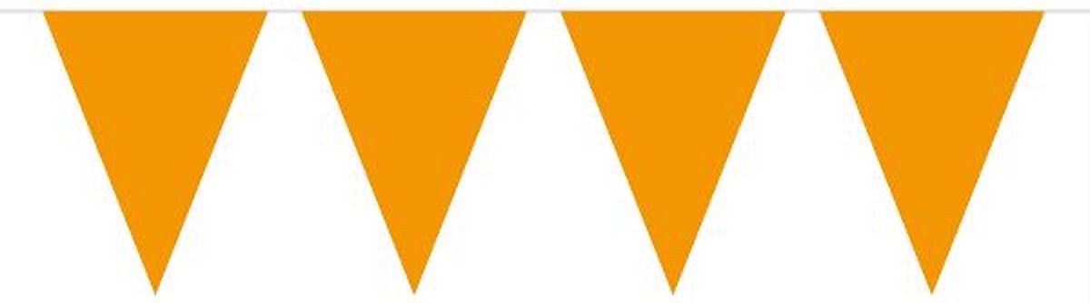 Folat - Vlaggenlijn XL Effen Oranje 10 meter - WK voetbal 2026 - WK voetbal versiering - Olympische spelen