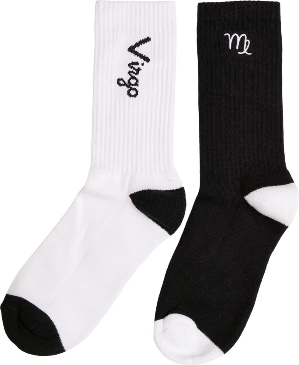 Mister Tee Virgo Zodiac 2-Pack Sokken 35/38 Zwart