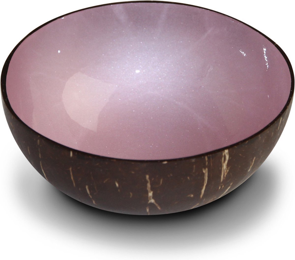 Noya - Coconut Bowl - Kokosnoot - Schaal Kom - Zacht Roze Metallic Paint
