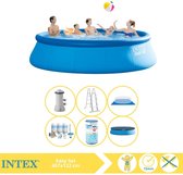 Intex Easy Set Zwembad - Opblaaszwembad - 457x122 cm - Inclusief Onderhoudspakket en Filter