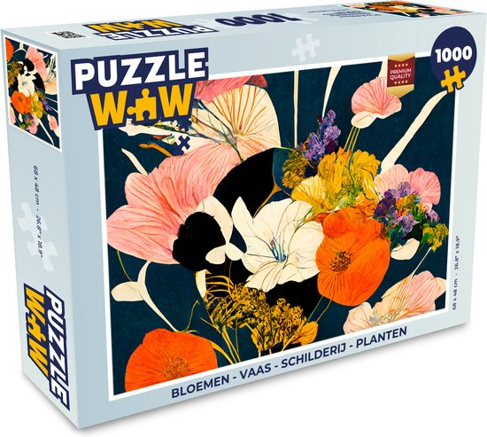 Puzzle 1000 pièces : Marché aux fleurs - Jeux et jouets