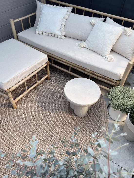 Carpetsale24 Outdoor Rug Round 200cm Beige