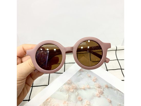 Zonnebril kind - Vintage Roze- meisjes - Vintage Pink - 3 tot 10 jaar - zomer - zonnebrillen