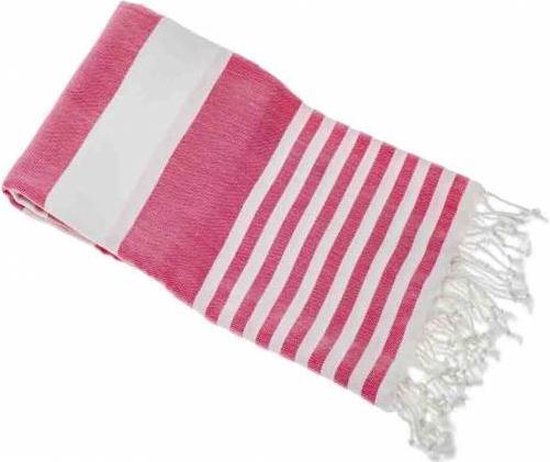 Gestreepte Hamamdoek Rayas Pink