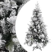 vidaXL - Kerstboom - met - dennenappels - en - sneeuw - 225 - cm - PVC - en - PE