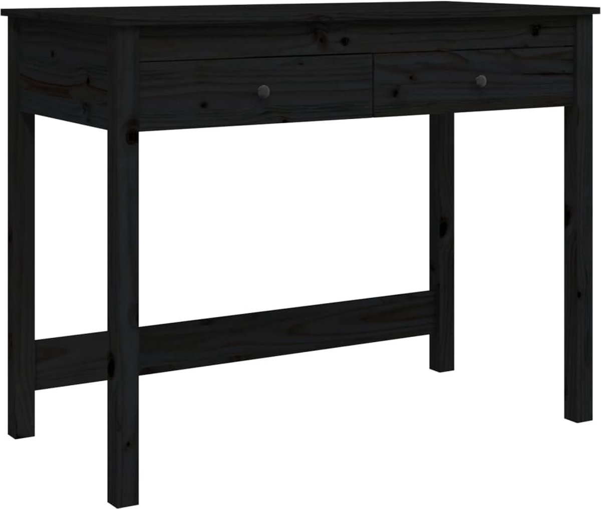 Bureau Met 3 Lades Van Mdf En Metaal, Beige En Zwart - TIMFIA Van Pascal Morabito
