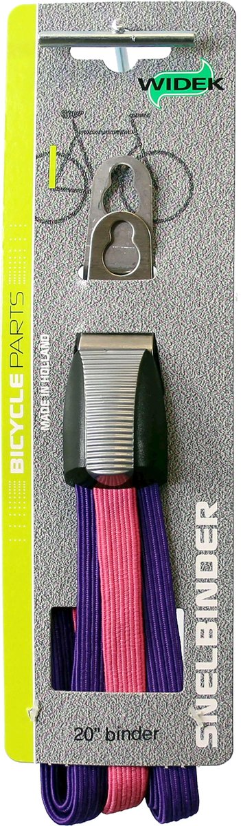 Fiets Snelbinder Widek triobinder 20 paars/roze