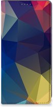 Bookcase OnePlus 11 Telefoon Hoesje Polygon Dark