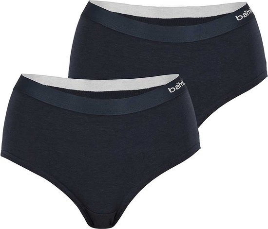 Apollo - Bamboe hipster dames - Navy Blauw - Maat XL - 2-Pak - Dames ondergoed - Dames boxershorts