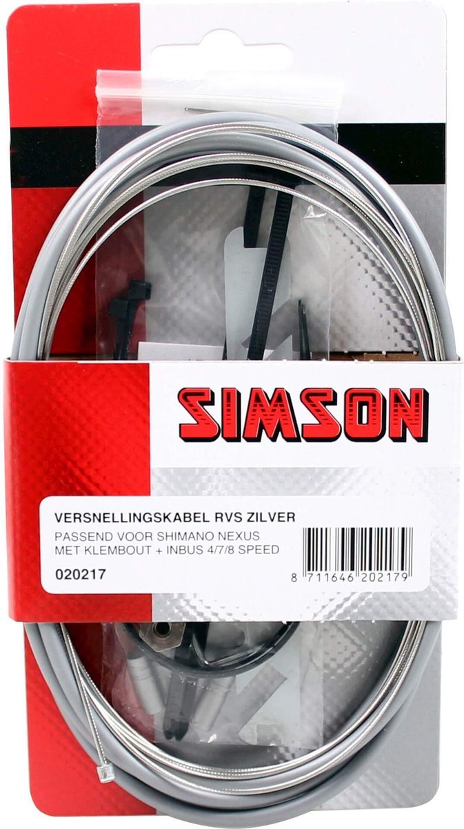Simson Versnellingskabelset Shimano Nexus grijs | bol.com