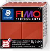 FIMO professional 8004 - ovenhardende, professionele boetseerklei - blok 85 g - terracotta