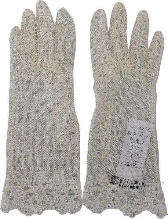 Dolce & Gabbana Cotton Stretch Wrist Length Brown Gloves main image 0