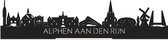 Standing Skyline Alphen aan den Rijn Zwart hout - 60 cm - Woondecoratie design - Decoratie om neer te zetten en om op te hangen - Meer steden beschikbaar - Cadeau voor hem - Cadeau voor haar - Jubileum - Verjaardag - Housewarming - Interieur -