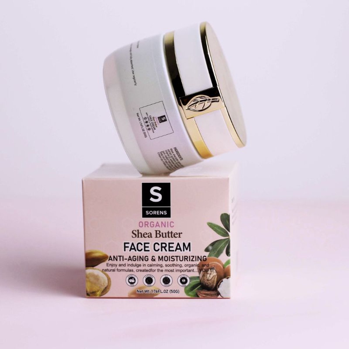 Goedkoopste Sorens Anti-Aging Gezichtscrème | Biologisch & Vegan | Hydraterend & Anti-Rimpel | Met Retinol | Dagcrème | 50 ml