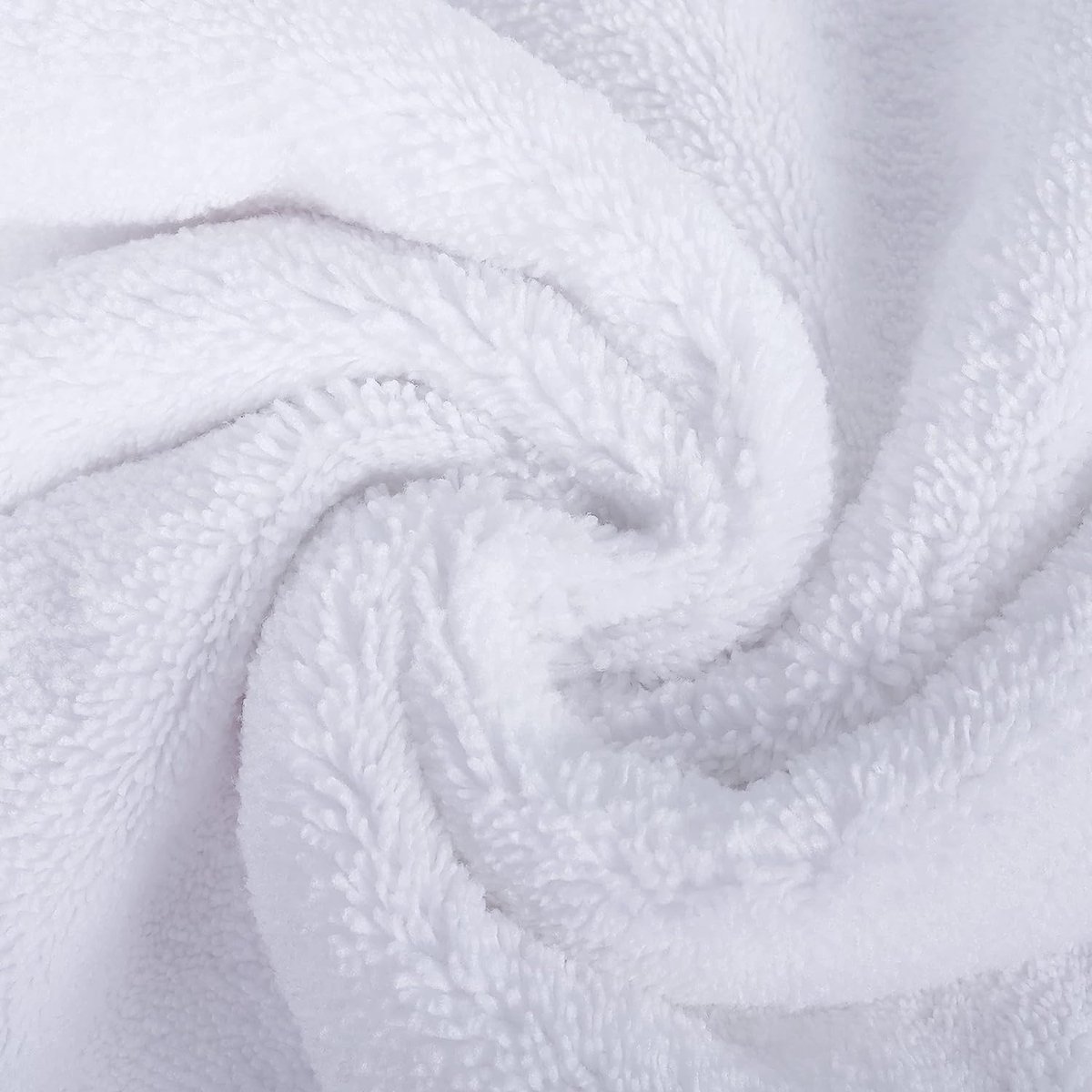 Microvezel handdoek - sneldrogend/niet-pluizend - 4 stuks - wit - 40,64 x 76,2 cm
