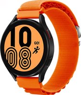 Mobigear - Watch bandje geschikt voor Garmin Approach S40 Bandje Nylon Gespsluiting | Mobigear Alpine - Oranje