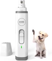 Dabé Pets - Elektrische Nagel Vijl voor Huisdieren - USB Oplaadbaar - Draadloos - Diamant Vijlkop - Wit