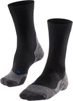 FALKE TK2 Cool Wandelsokken anti blaren, medium padding functioneel garen sportsokken heren zwart - Maat 42-43