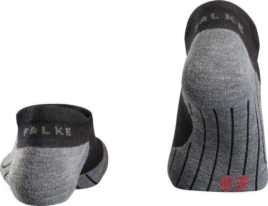 FALKE RU4 Invisible Hardloopsokken anti blaren, gemiddelde padding katoen sportsokken dames zwart - Maat 39-40