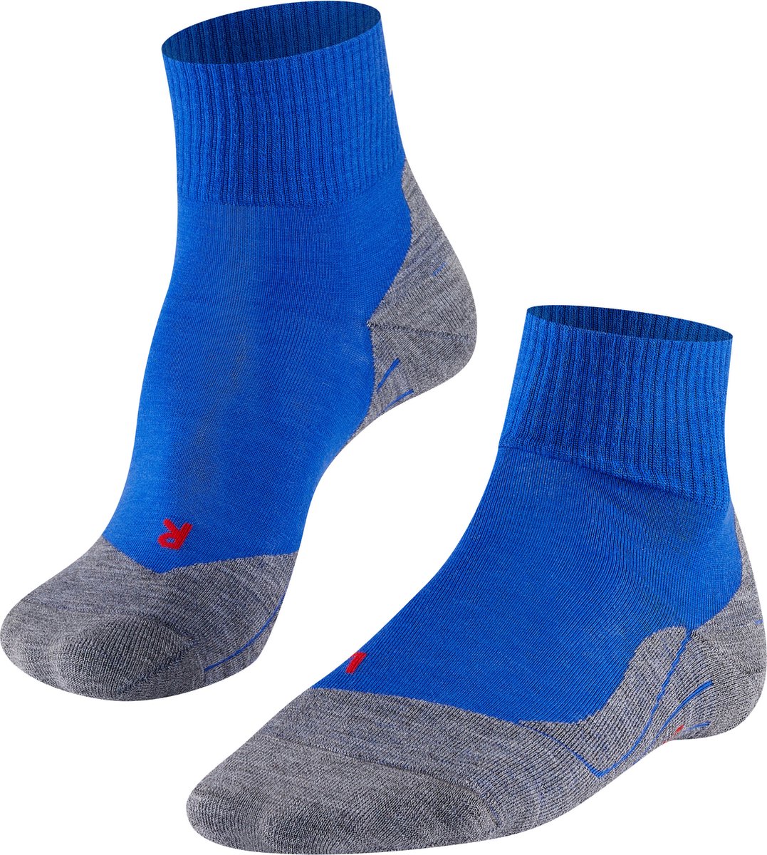 FALKE TK5 Short anti-blaar dun wol functioneel materiaal wandelsokken heren Blauw