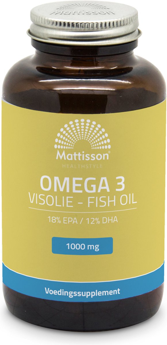 Verlammen of schoonmaken Mattisson - Omega-3 Visolie - 18% EPA 12% DHA - 120 capsules | bol.com