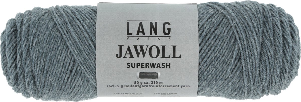Lang Yarns Jawoll Superwash - 20 legerblauw mix - Sokkenwol Garen