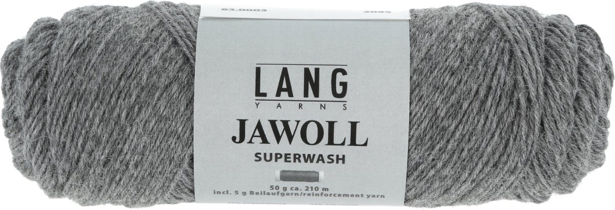 Lang Yarns Jawoll Superwash - 03 grijs mix - Sokkenwol Garen