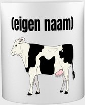 Akyol - koe met eigen naam Mok met opdruk - koe - boeren - mok met eigen naam - iemand die houdt van koeien - verjaardag - cadeau - kado - 350 ML inhoud