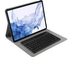 Cazy tablet Hoes met Toetsenbord geschikt voor Samsung Galaxy Tab S10 Plus / Tab S9 FE Plus / Tab S9 Plus - AZERTY Bluetooth Keyboard Case - Zwart
