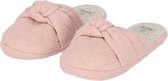 Apollo - Sloffen dames - Roze - Met Knot - Maat 37/38 - Pantoffels dames - Sloffen dames - Pantoffels dames maat 37