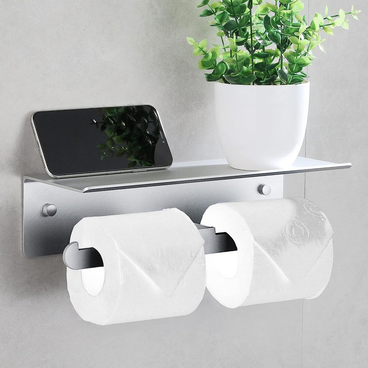 Toiletrolhouder sierlijk messing verouderd kopen