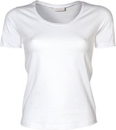 Women´s Stretch T-shirt met korte mouwen White - L