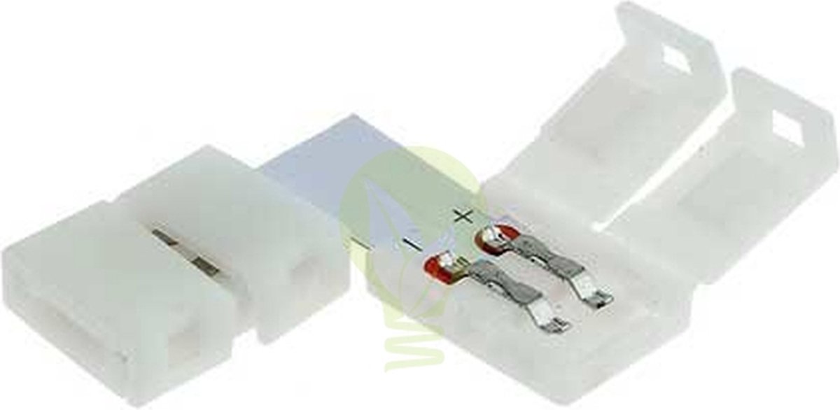 Hoekstuk voor 1 kleurige 3528 LED strip 8mm | Klembaar