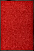 vidaXL - Deurmat - wasbaar - 60x90 - cm - rood