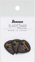 Ibanez BEL16HD10S-HBK Elastomer Short Teardrop Guitar Pick Hard 1.0mm (3-Pack) - Plectre