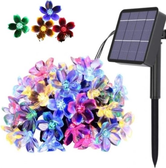 Ariko Solar Flower Tuin Verlichting - 7M - 50 LED - met zonnepaneel - waterdicht - 8 instellingen