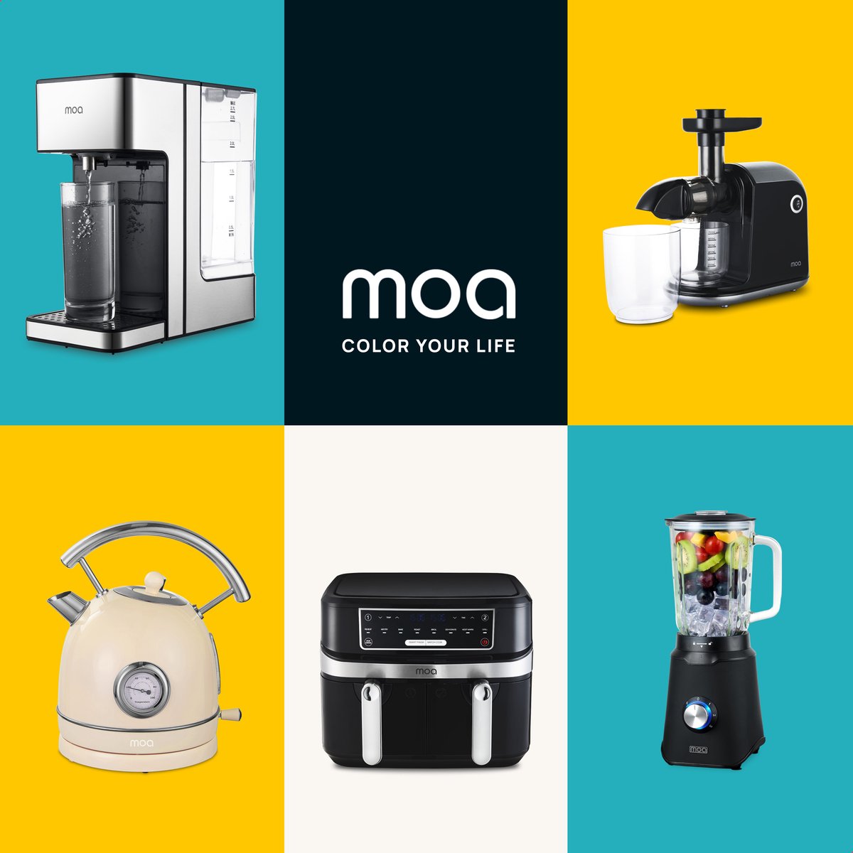 MOA Waterkoker Retro - 1,8 Liter - Elektrische Waterkoker - BPA-vrij - Anti Calcium Filter - RVS - 2200W - Crème – foto 8